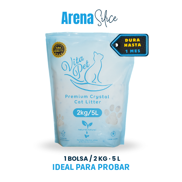 Vita Pet · Sílice de alta pureza (2 kg / 5 L)