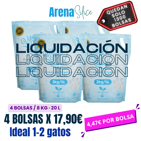 Vita Pet · Pack Familiar 4 Bolsas-8 kg./20L.