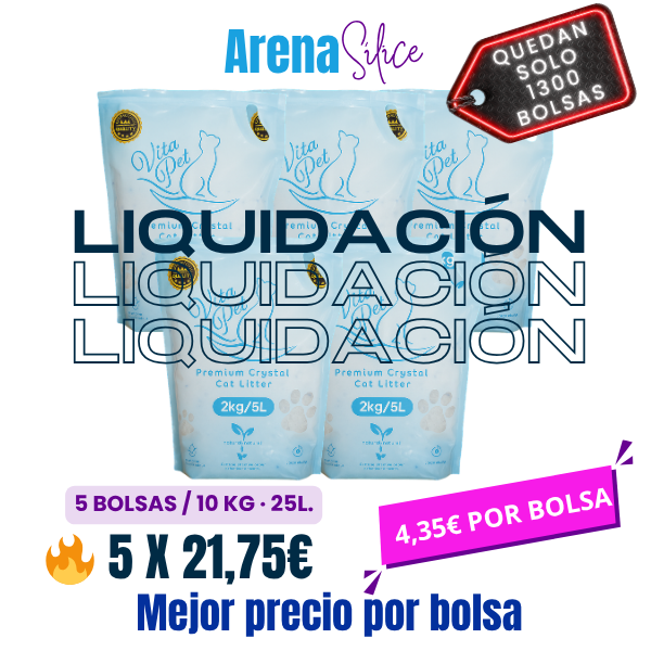 Vita Pet · Pack Eficiente 5 Bolsas-10 kg./25L.